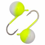 Дробинка с ушком d 6,0 мм, вес 2,08 гр, фосфор-лимон /10 шт/